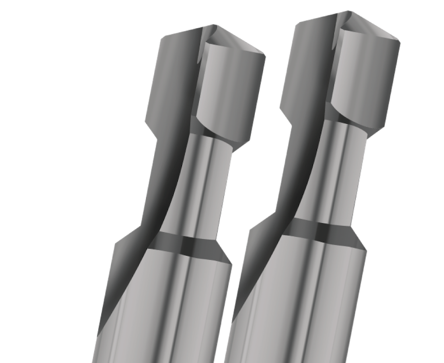Custom drill / chamfer / back-chamfer tool